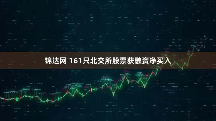 锦达网 161只北交所股票获融资净买入