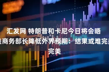 汇发网 特朗普和卡尼今日将会晤 美商务部长降低外界预期:结果或难完美